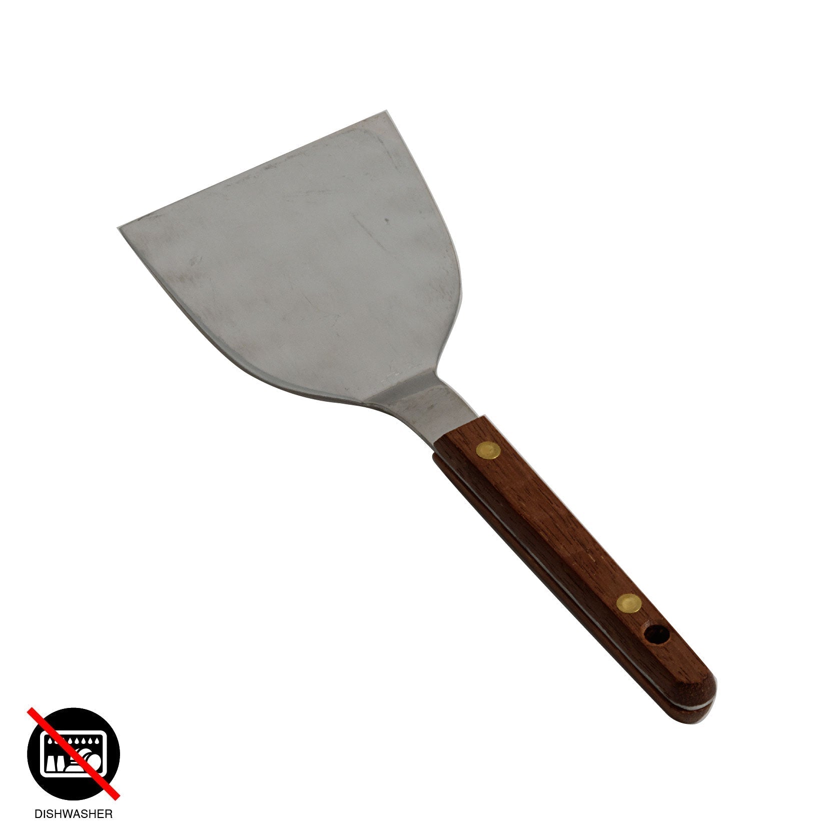 Stainless Steel Okonomiyaki Spatula With Wooden Handle